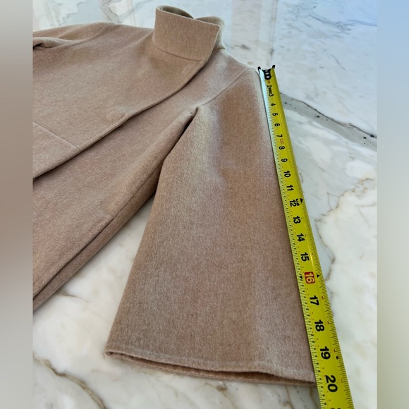 AKRIS CAMEL TAN CASHMERE JACKET SIZE FR 36 / IT 40 / US 4 NWOTS! - Picture 13 of 16